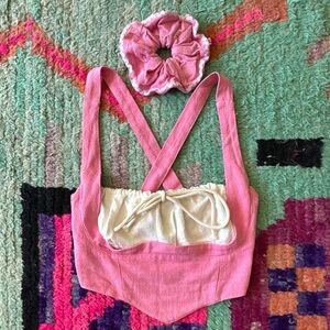 Fashion Brand Company Milkmaid Top & Scrunchie Set
